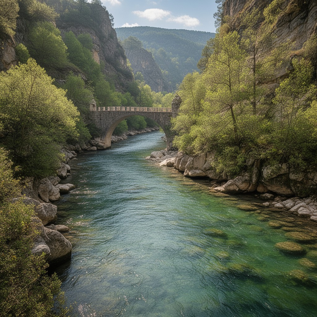AI-generated illustration of Gardon d’Anduze