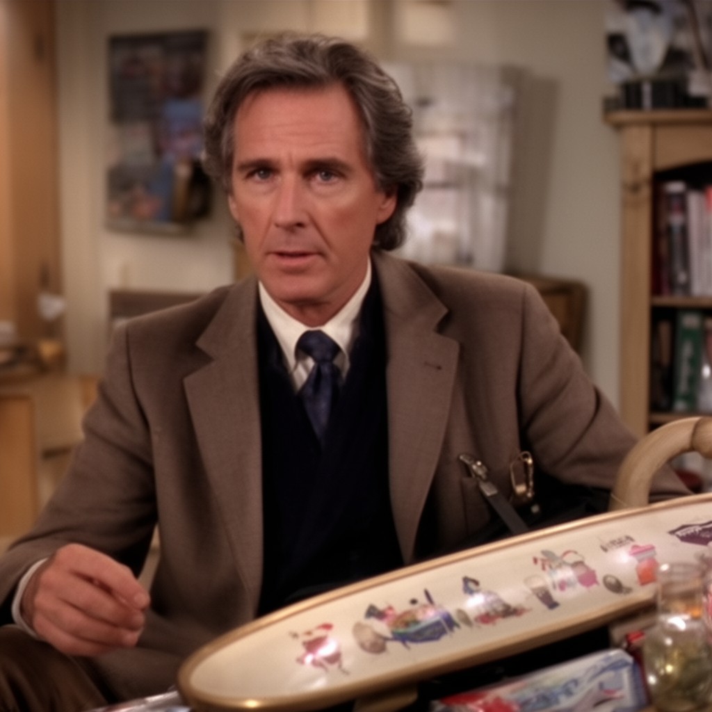 AI-generated illustration of Charles Grodin