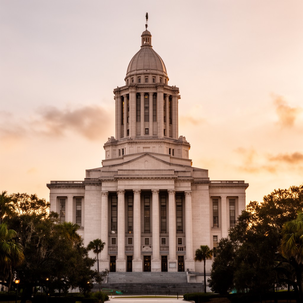 AI-generated illustration of Florida State Capitol