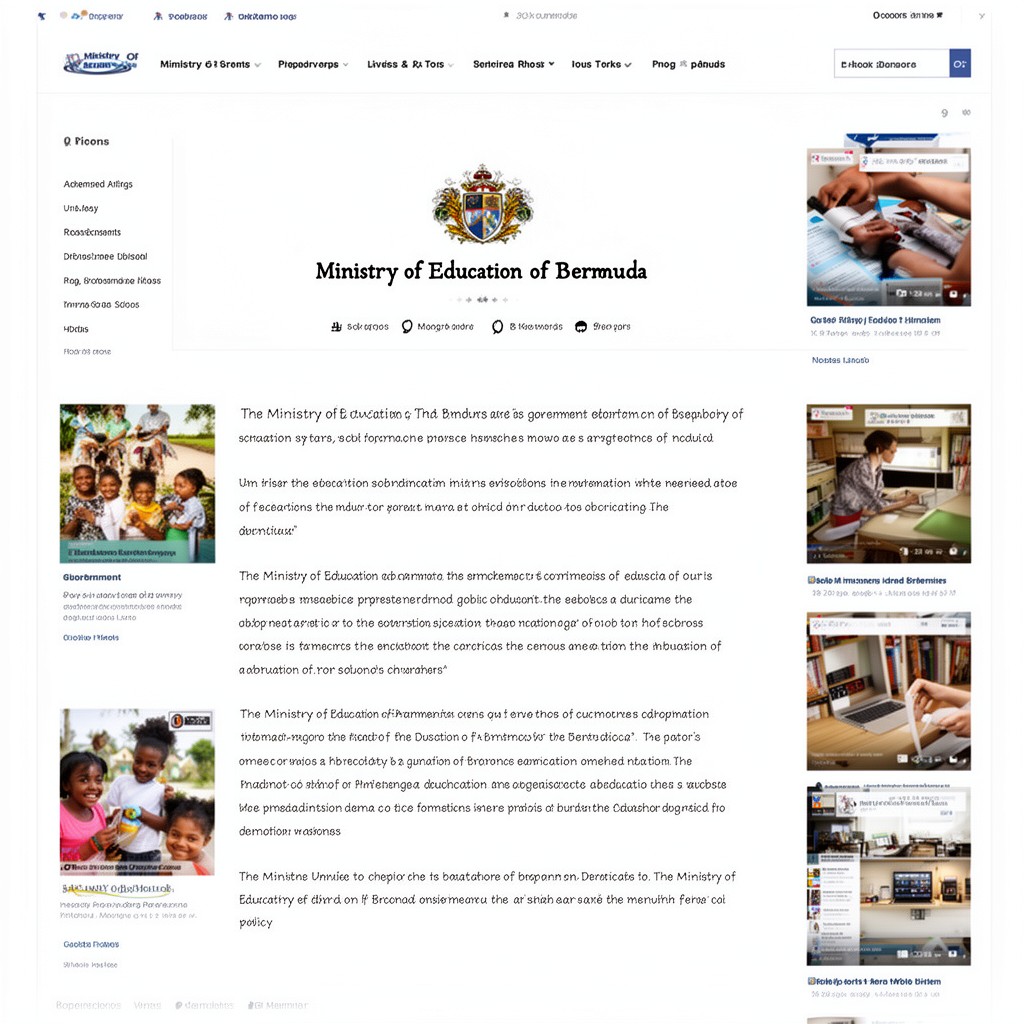 AI-generated illustration of Ministry of Education of Bermuda