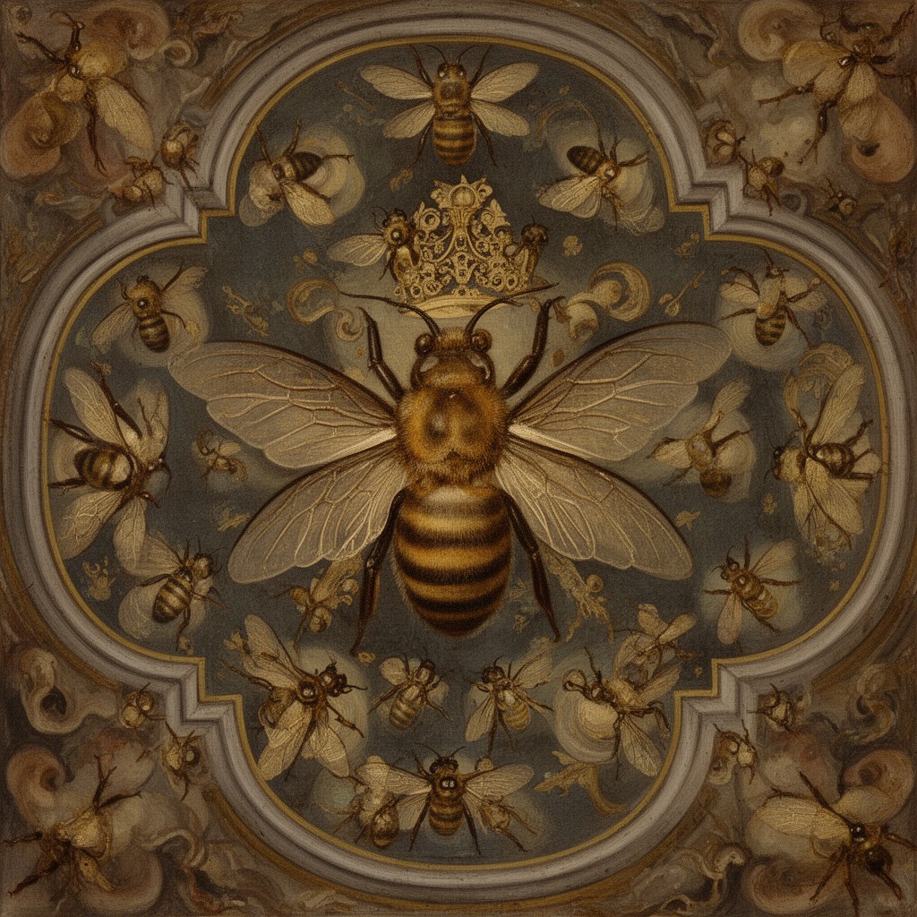 AI-generated illustration of Barberini bees