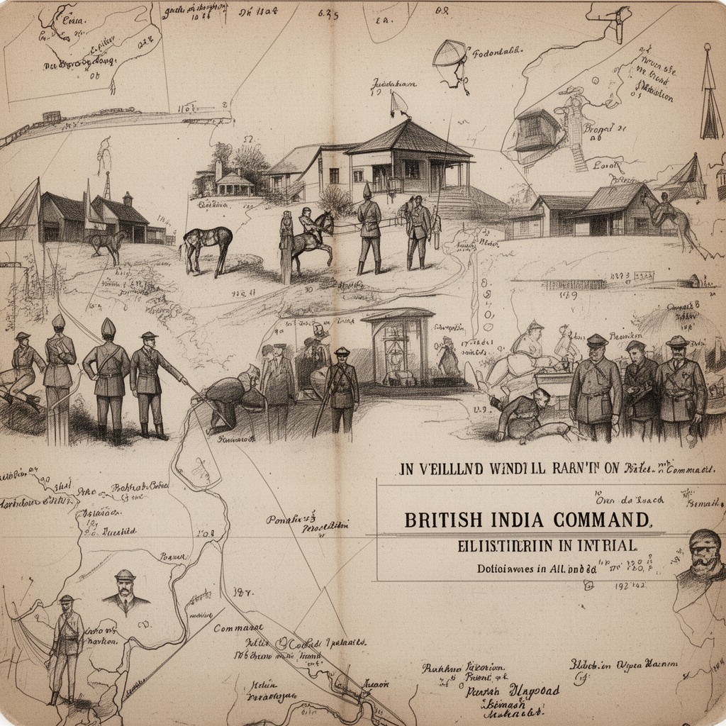 AI-generated illustration of British India Command