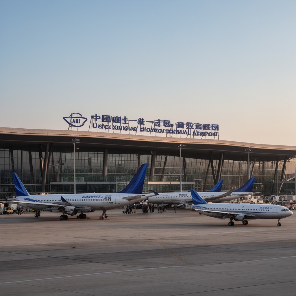 AI-generated illustration of Hefei Xinqiao International Airport
