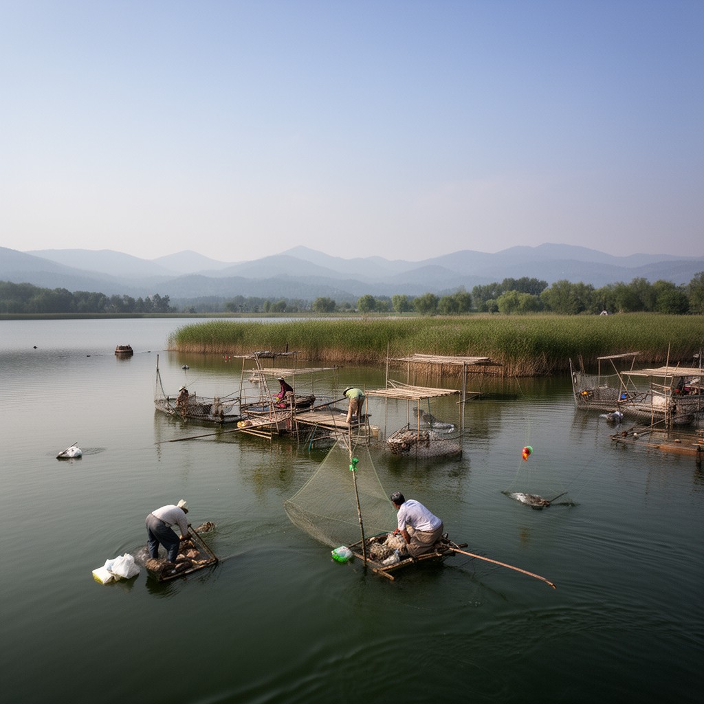 AI-generated illustration of Chaohu Lake
