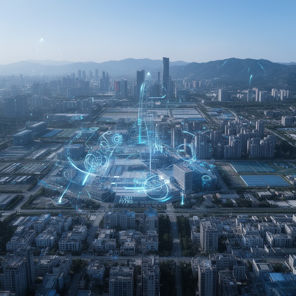 AI-generated illustration of Hefei High-tech Industrial Development Zone