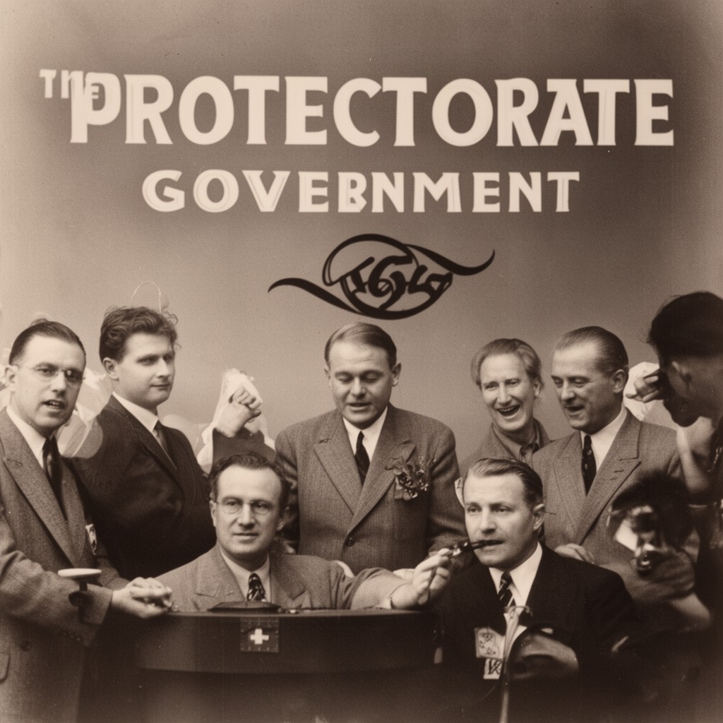 AI-generated illustration of Protectorate government