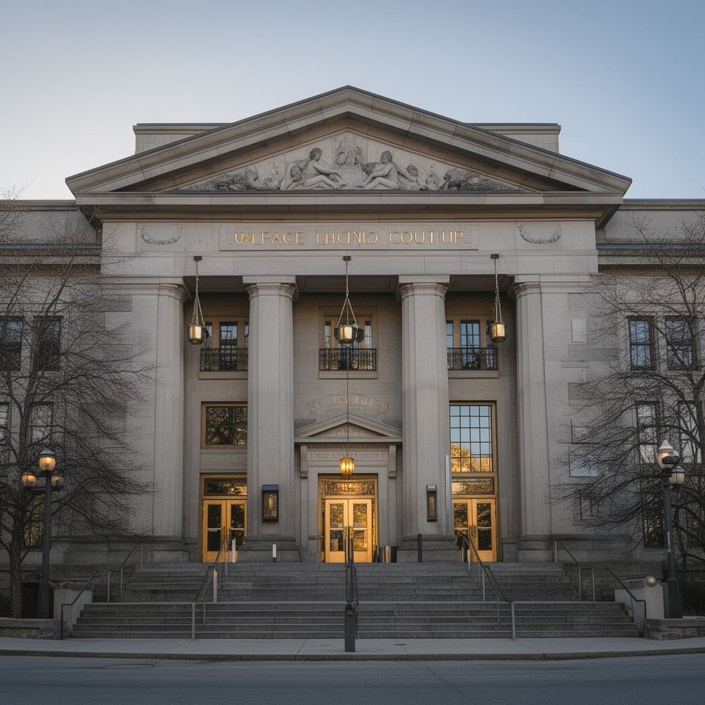 AI-generated illustration of Law Court