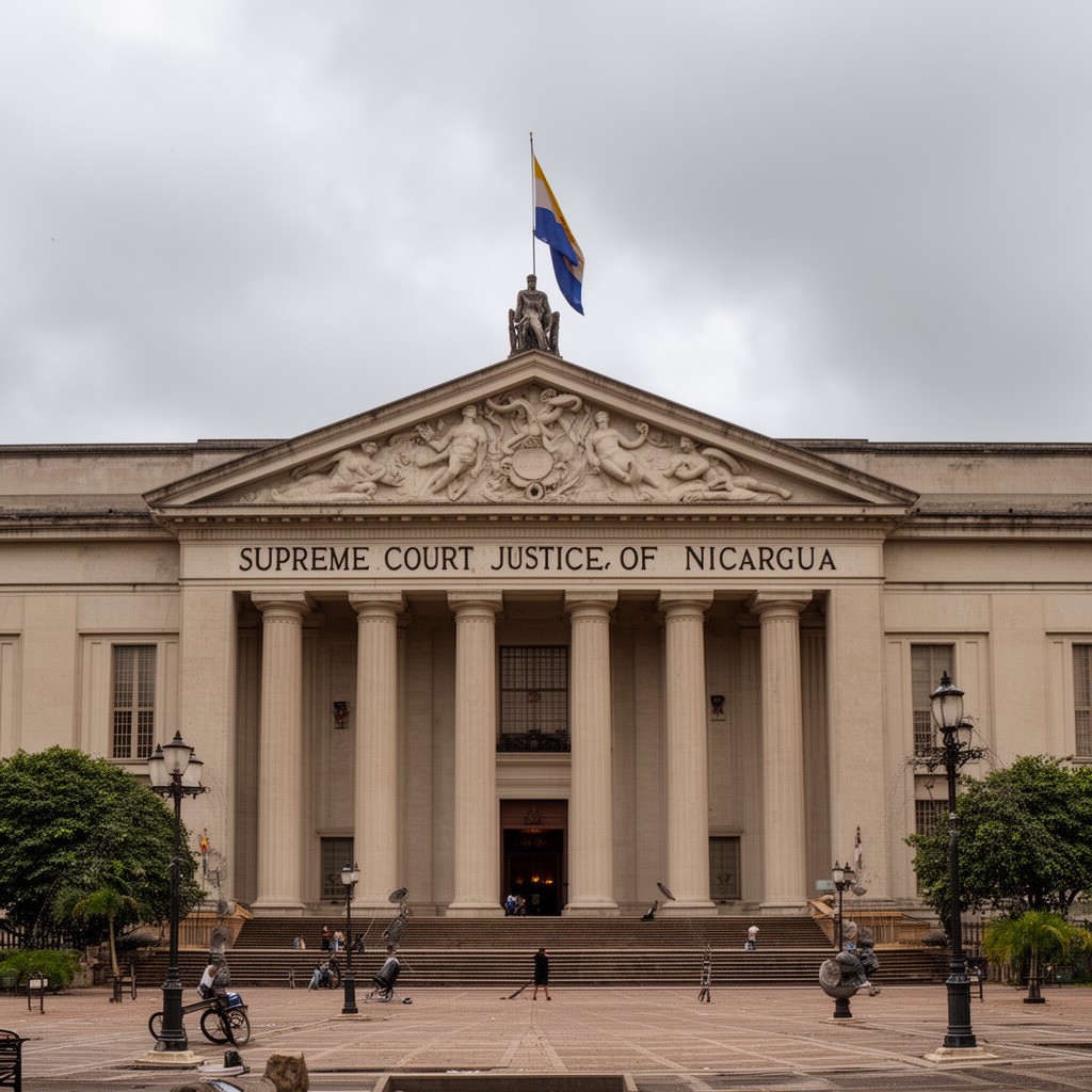 AI-generated illustration of Supreme Court of Justice of Nicaragua