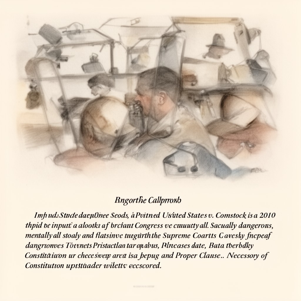 AI-generated illustration of United States v. Comstock