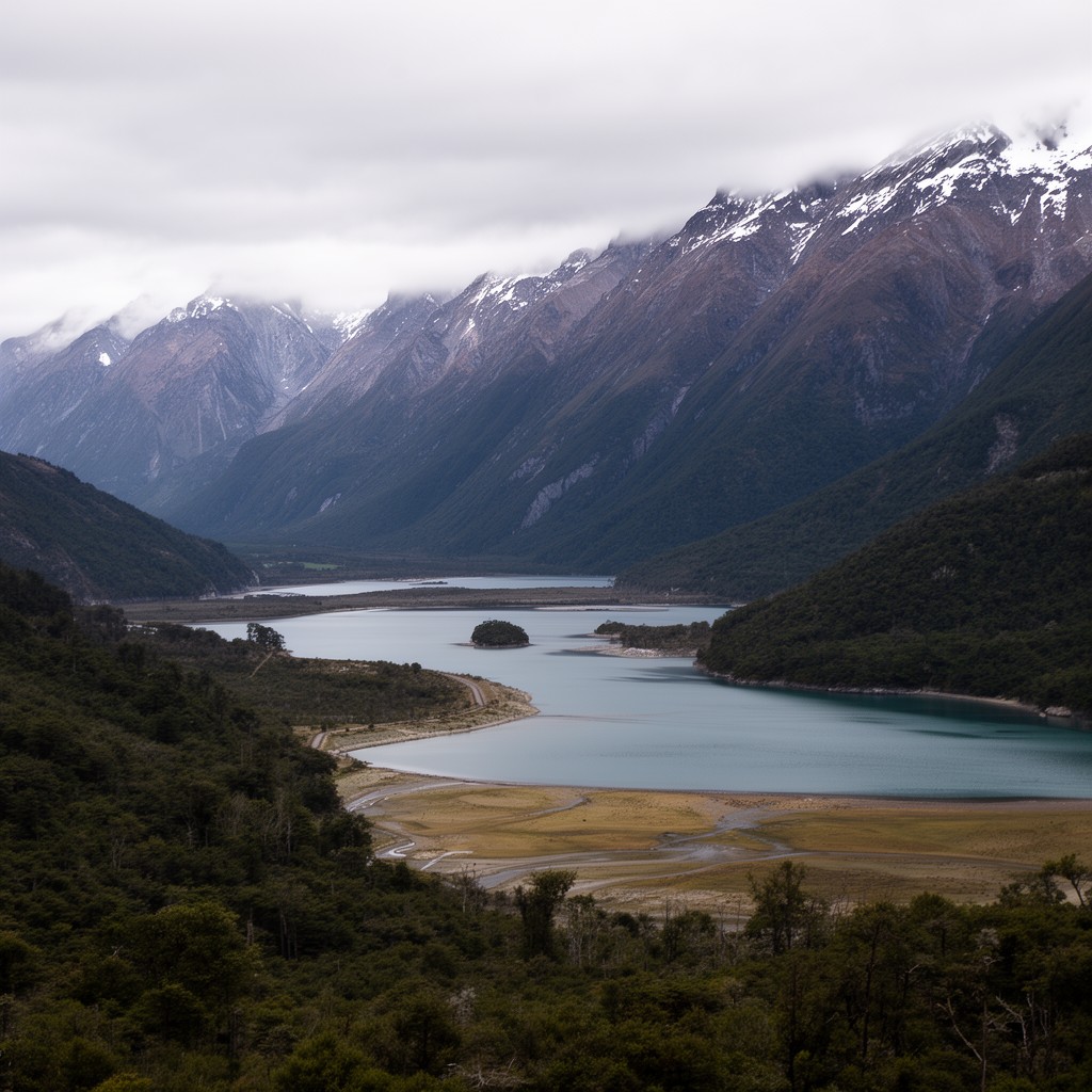 AI-generated illustration of Tierra del Fuego National Park