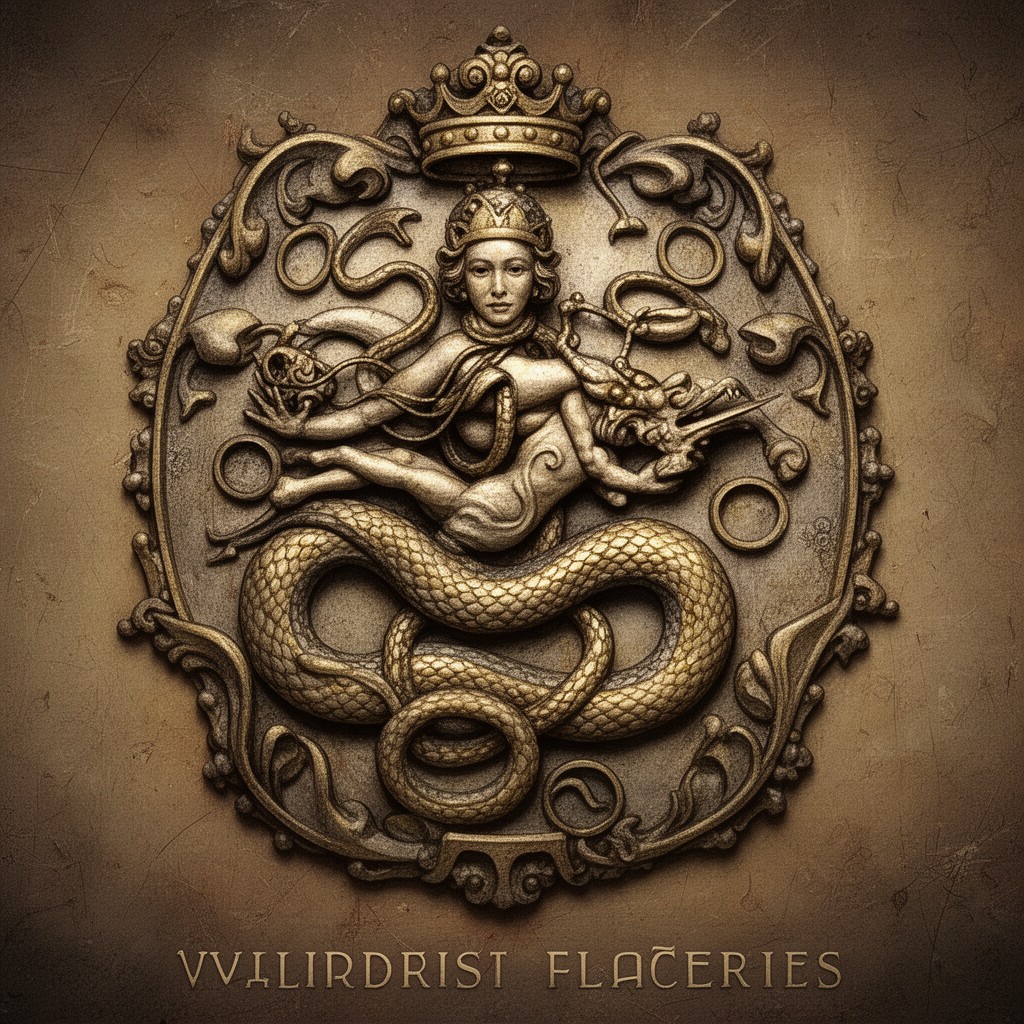 AI-generated illustration of Visconti serpent