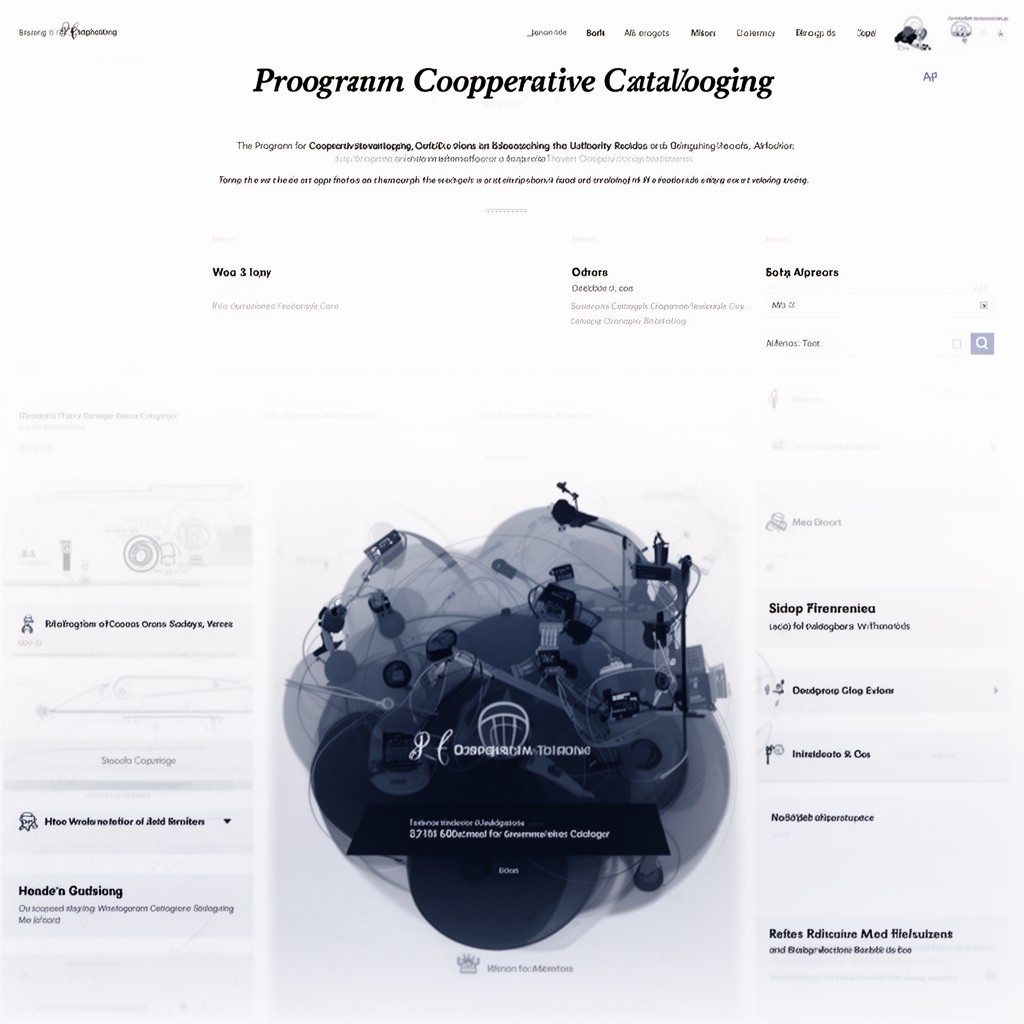 AI-generated illustration of Program for Cooperative Cataloging
