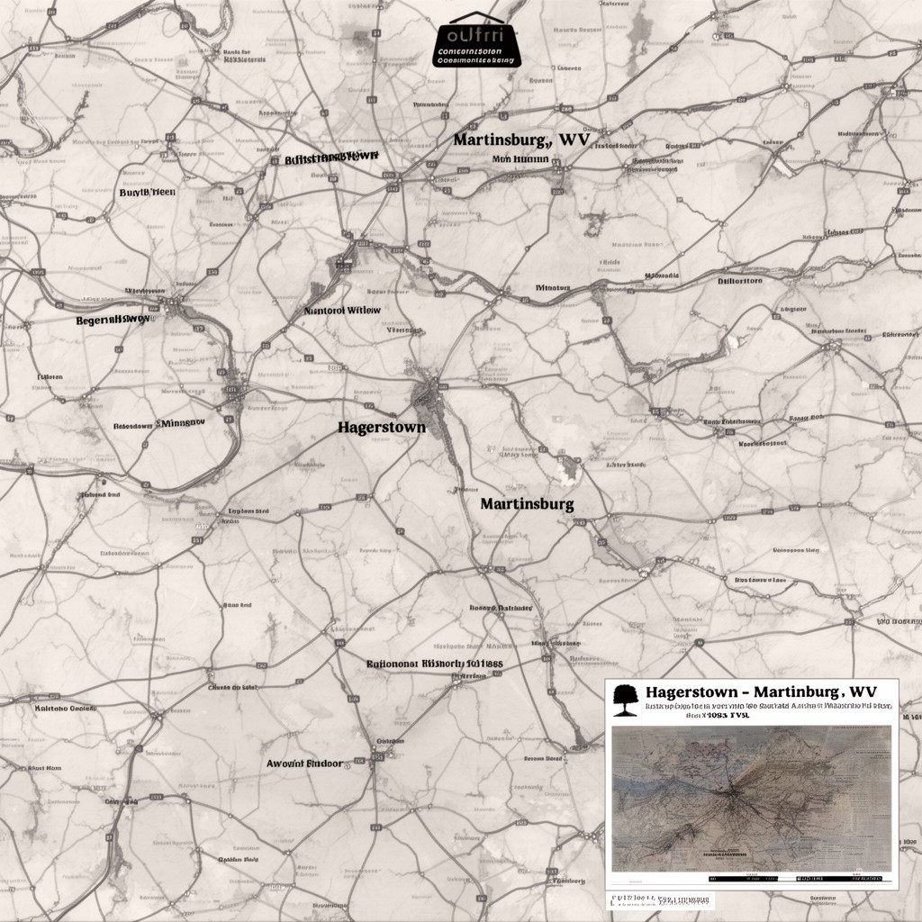 AI-generated illustration of Hagerstown–Martinsburg, MD–WV Metropolitan Statistical Area