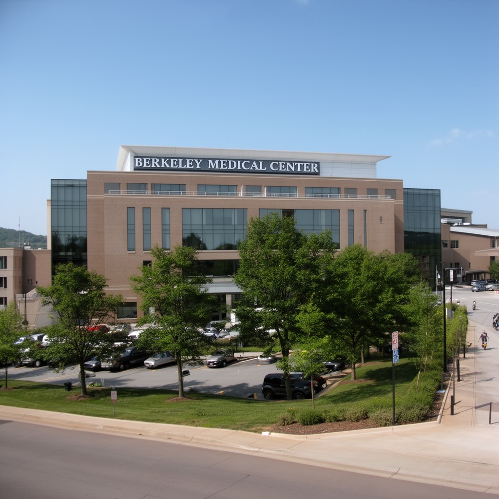 AI-generated illustration of Berkeley Medical Center