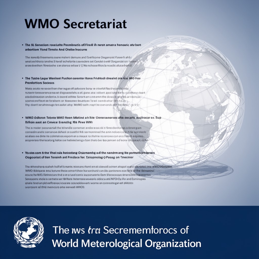 AI-generated illustration of WMO Secretariat