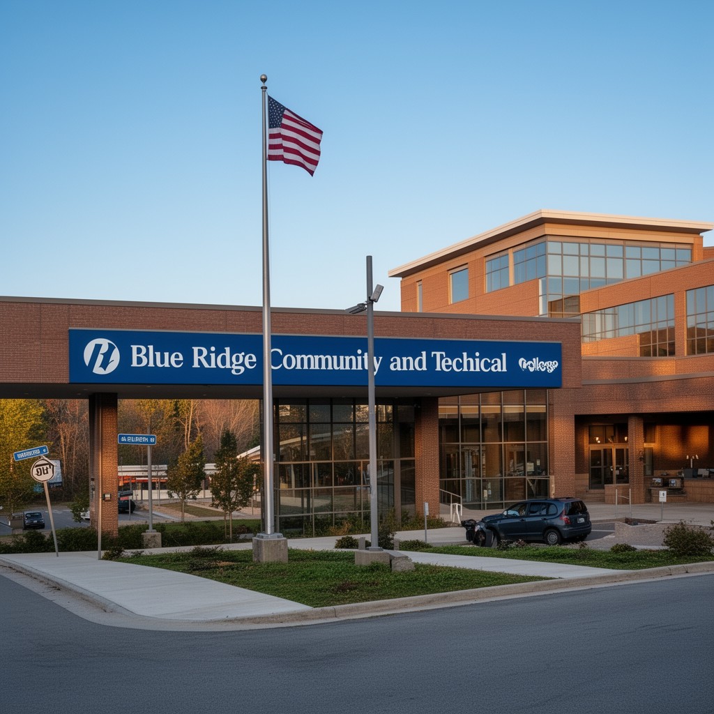 AI-generated illustration of Blue Ridge Community and Technical College