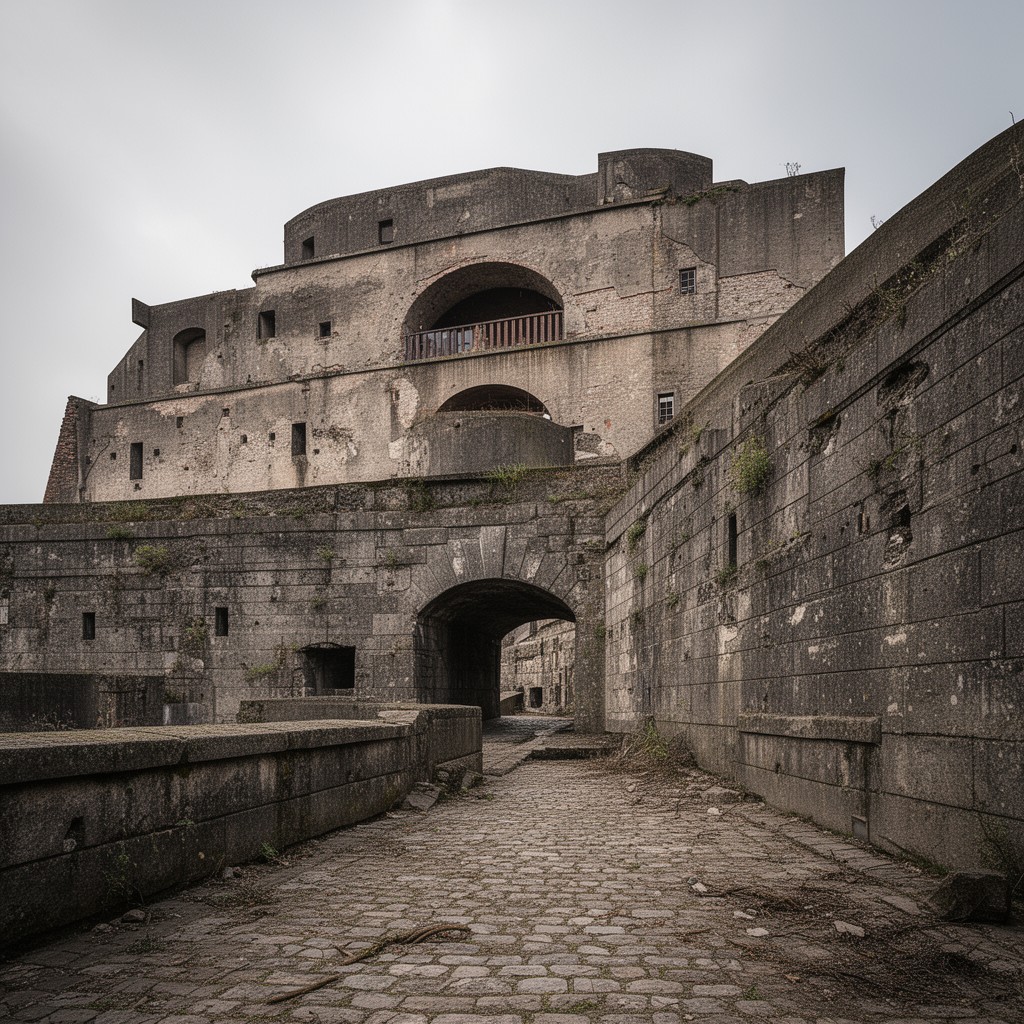 AI-generated illustration of Fort Douaumont