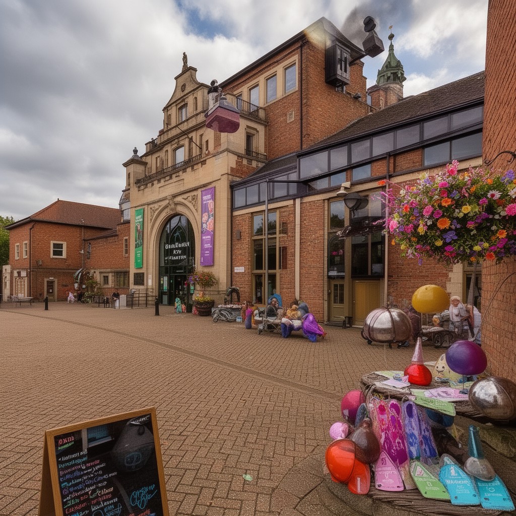 AI-generated illustration of Guildhall Arts Centre