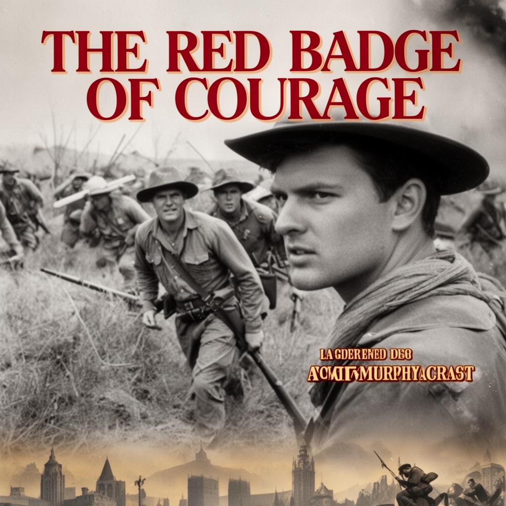 AI-generated illustration of The Red Badge of Courage (1951 film)