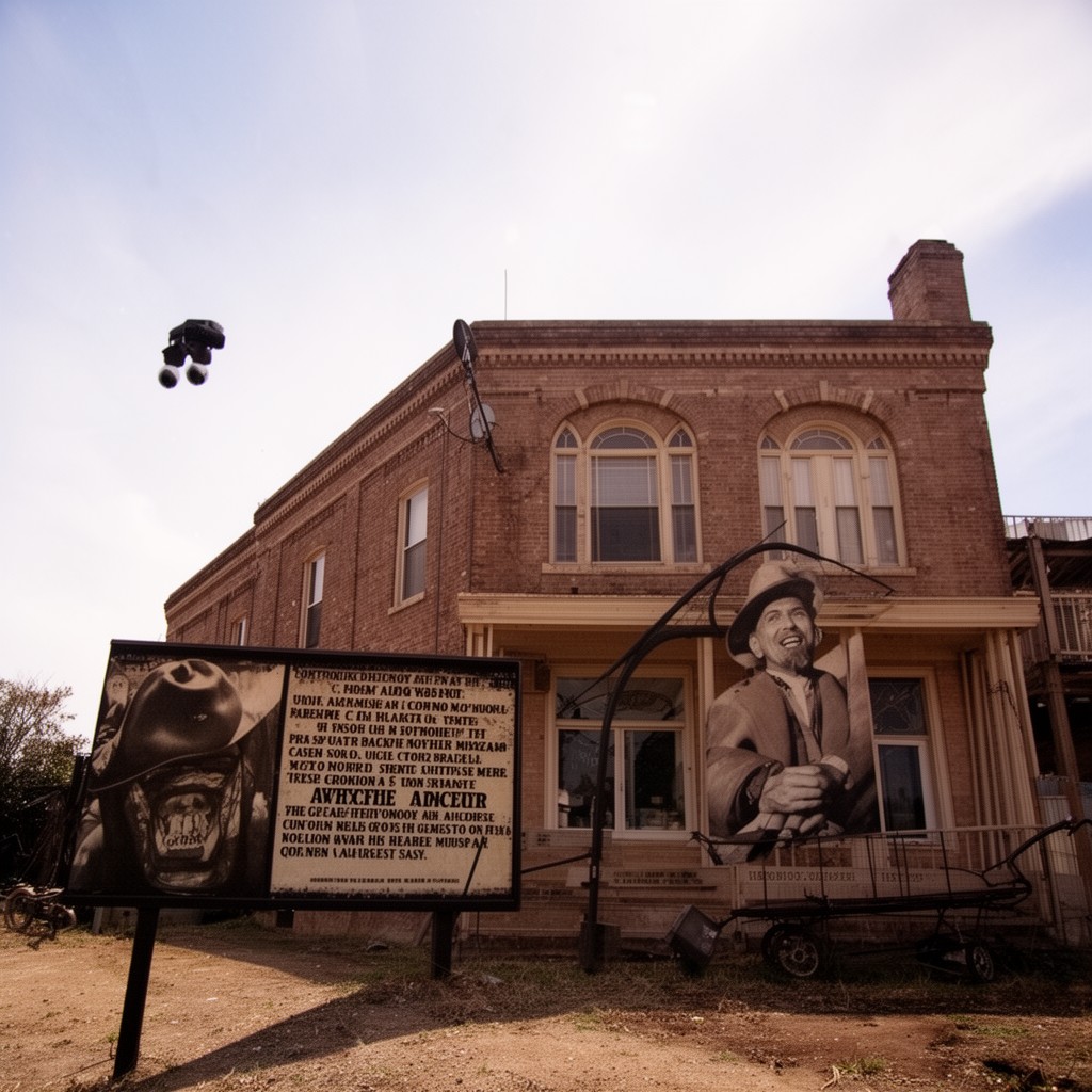 AI-generated illustration of Audie Murphy American Cotton Museum in Greenville, Texas