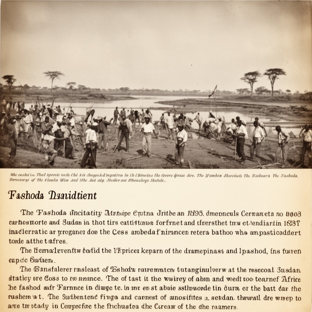 AI-generated illustration of Fashoda Incident