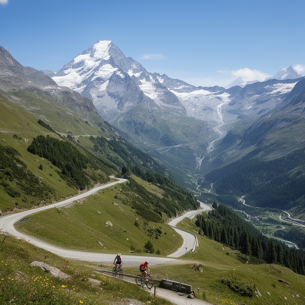 AI-generated illustration of Grossglockner High Alpine Road