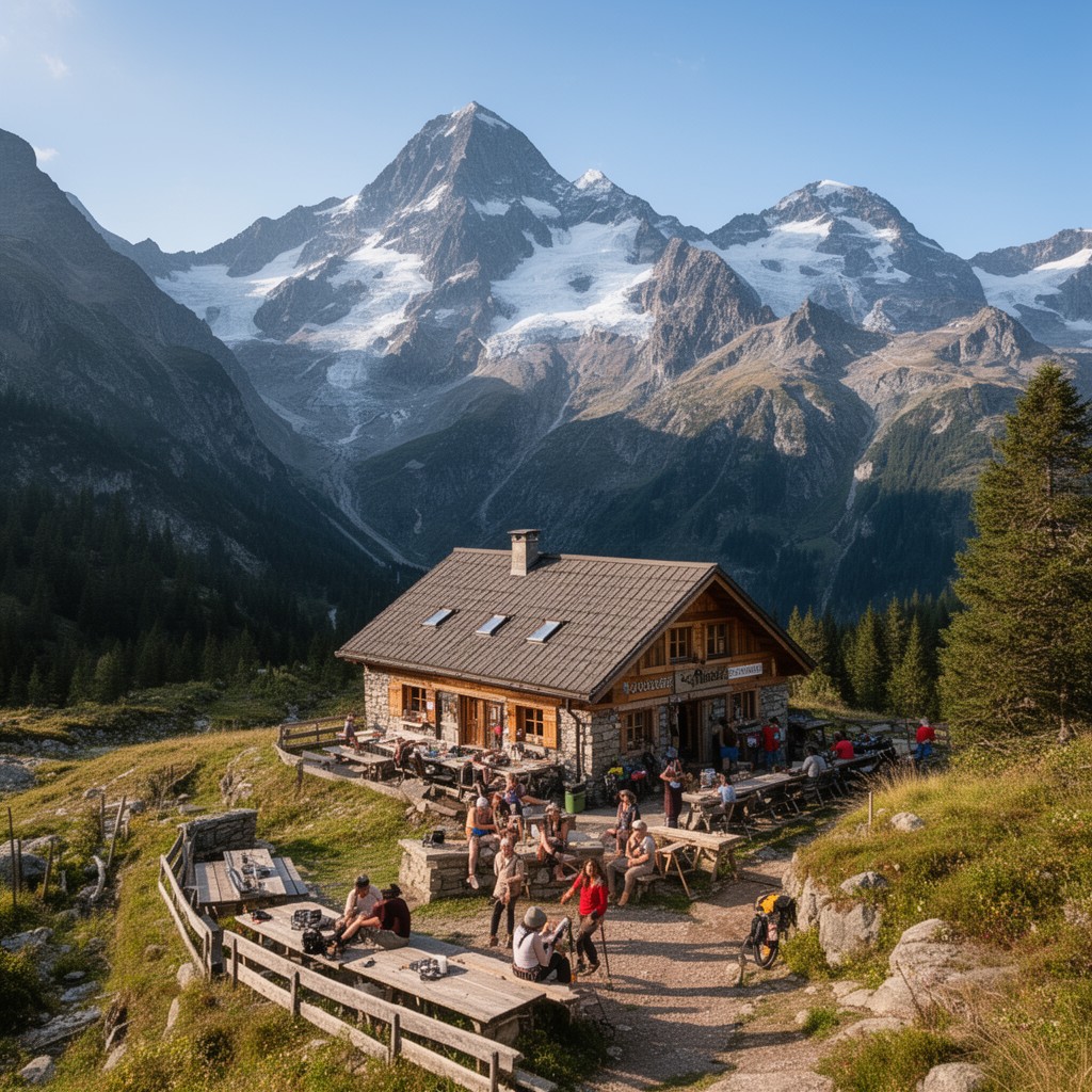 AI-generated illustration of Stüdlhütte