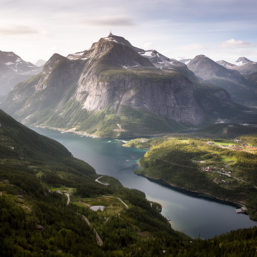AI-generated illustration of Scandinavian Peninsula