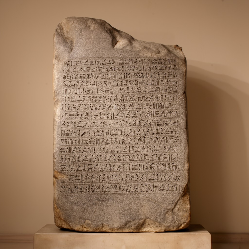 AI-generated illustration of Rosetta Stone