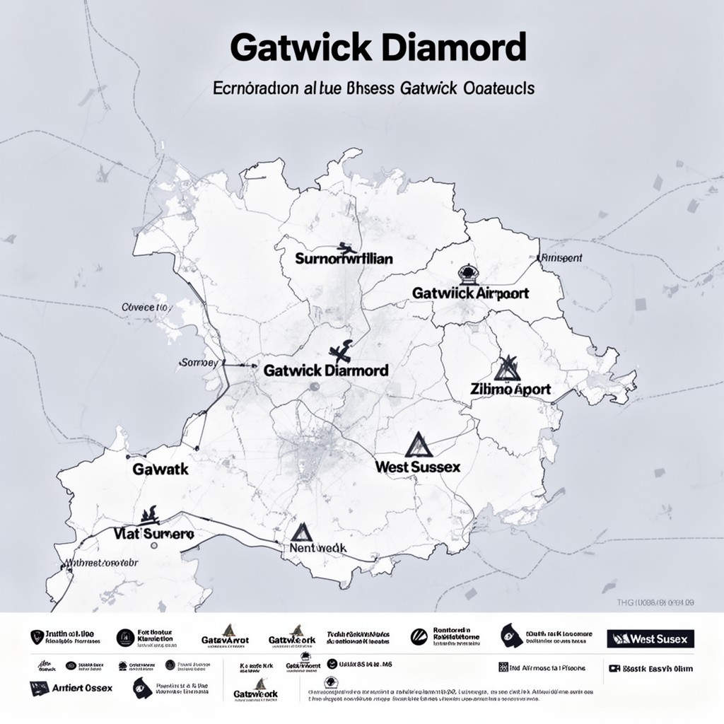 AI-generated illustration of Gatwick Diamond