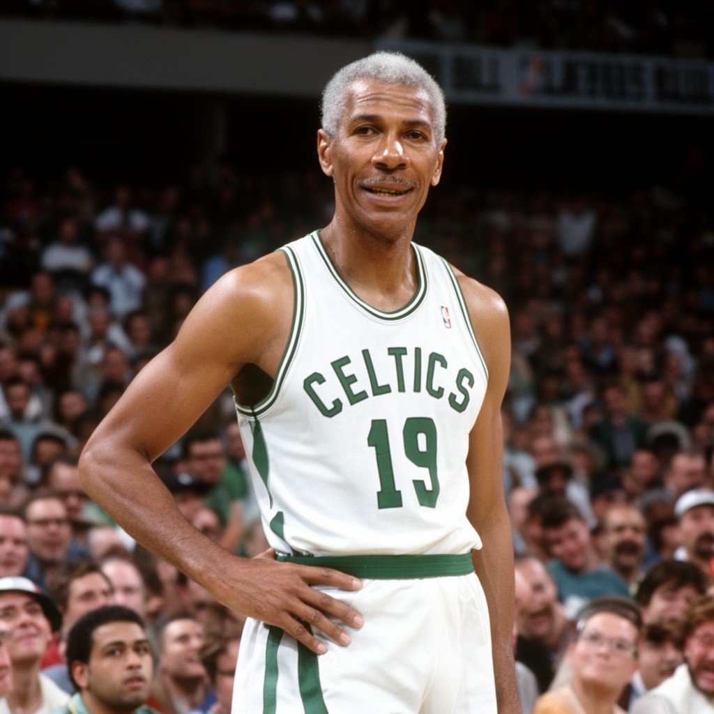 AI-generated illustration of Bill Russell
