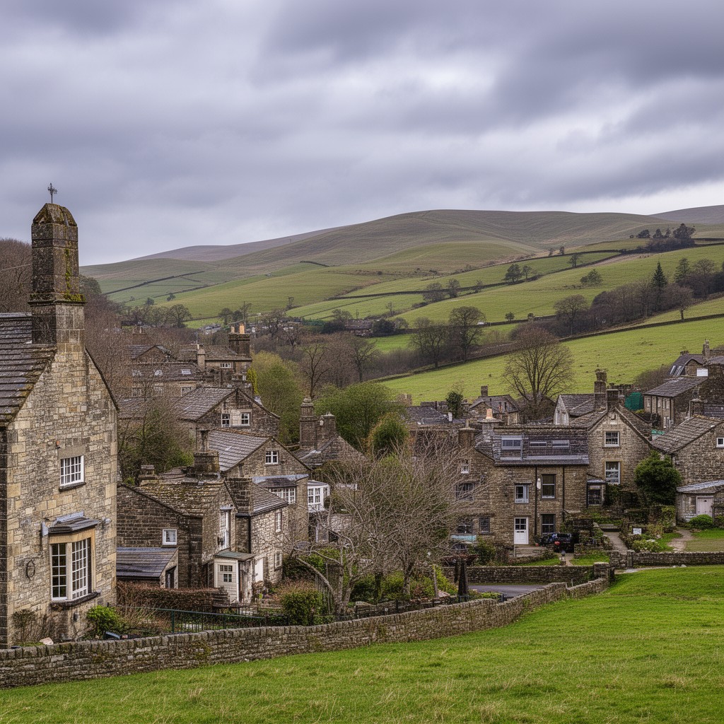 AI-generated illustration of Luddenden