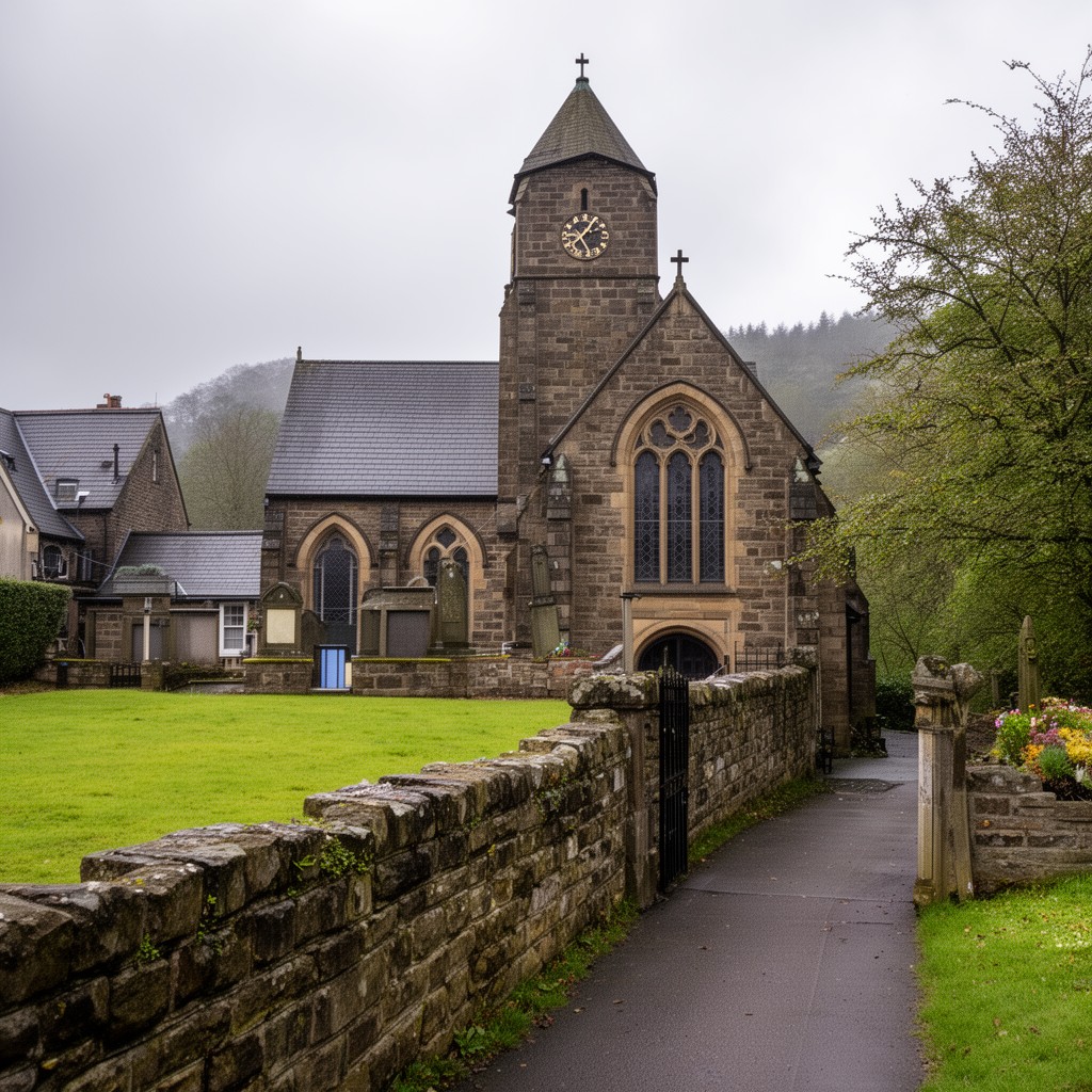 AI-generated illustration of Luddenden Foot United Reformed Church
