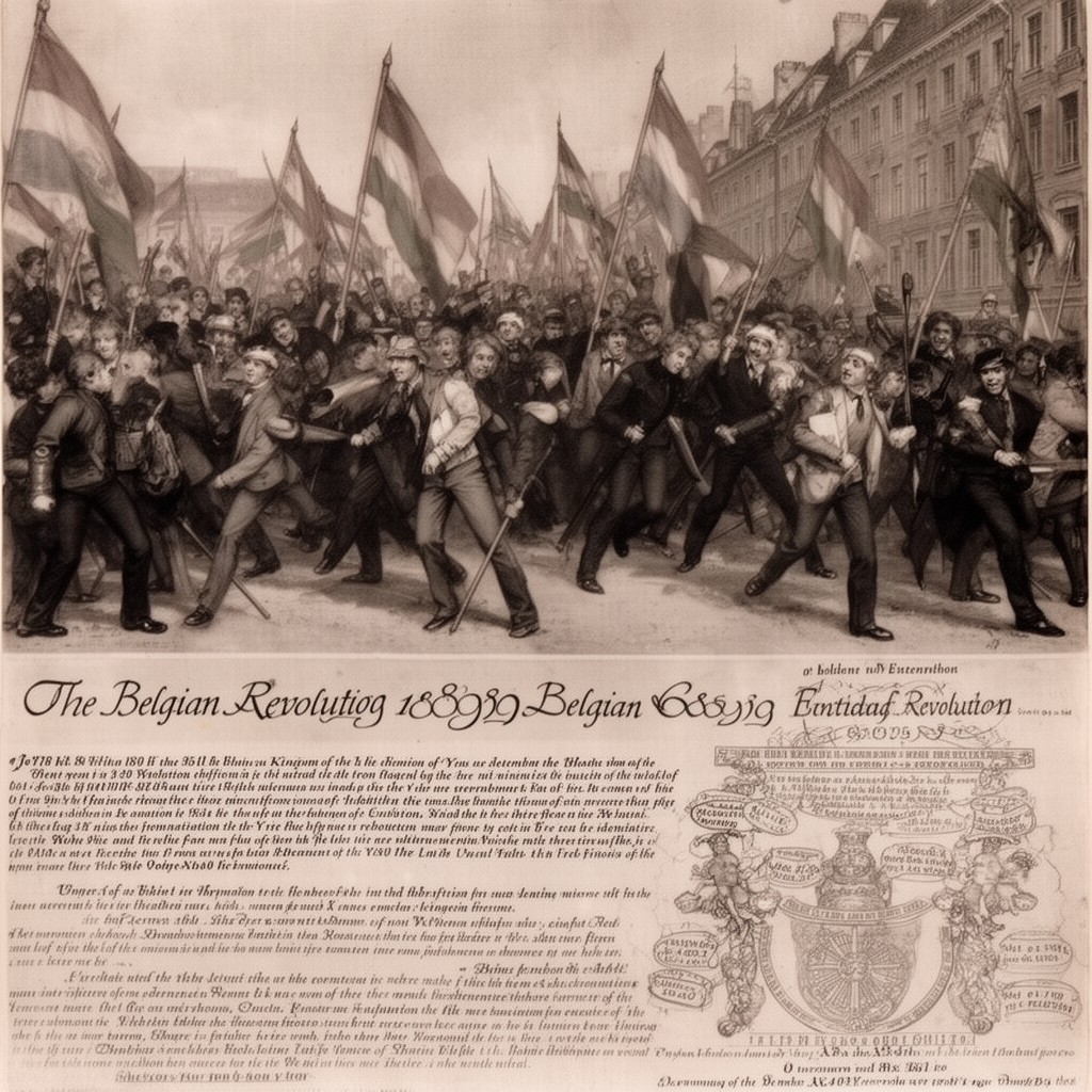 AI-generated illustration of Belgian Revolution