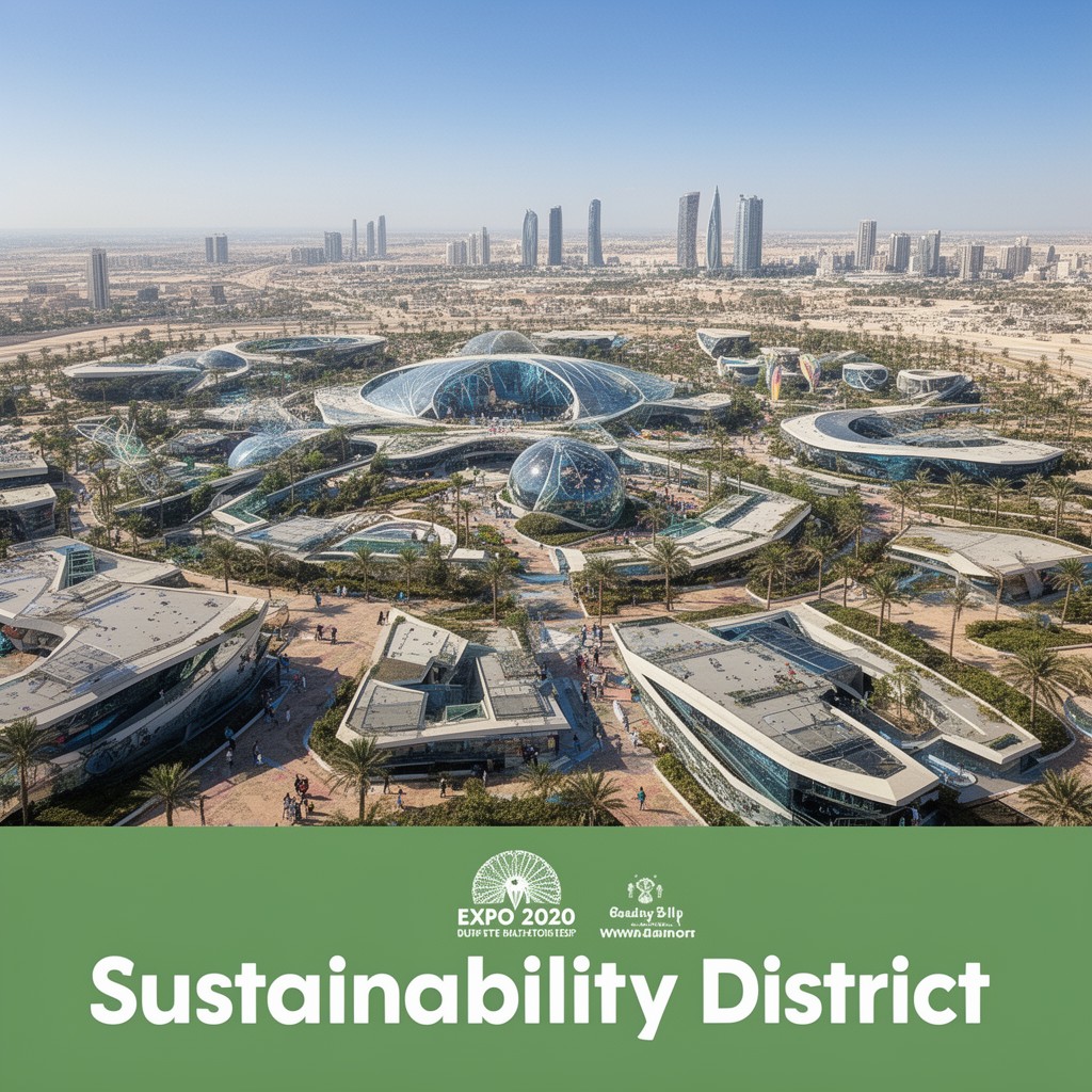 AI-generated illustration of Sustainability District