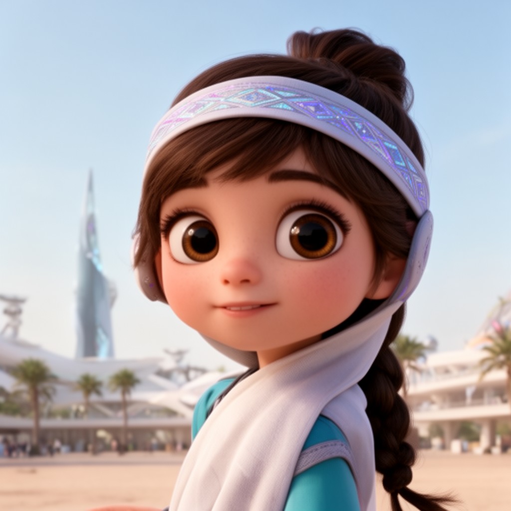 AI-generated illustration of Latifa