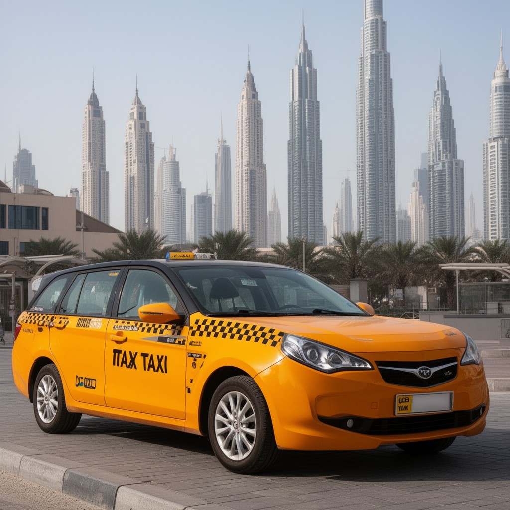 AI-generated illustration of Dubai Taxi