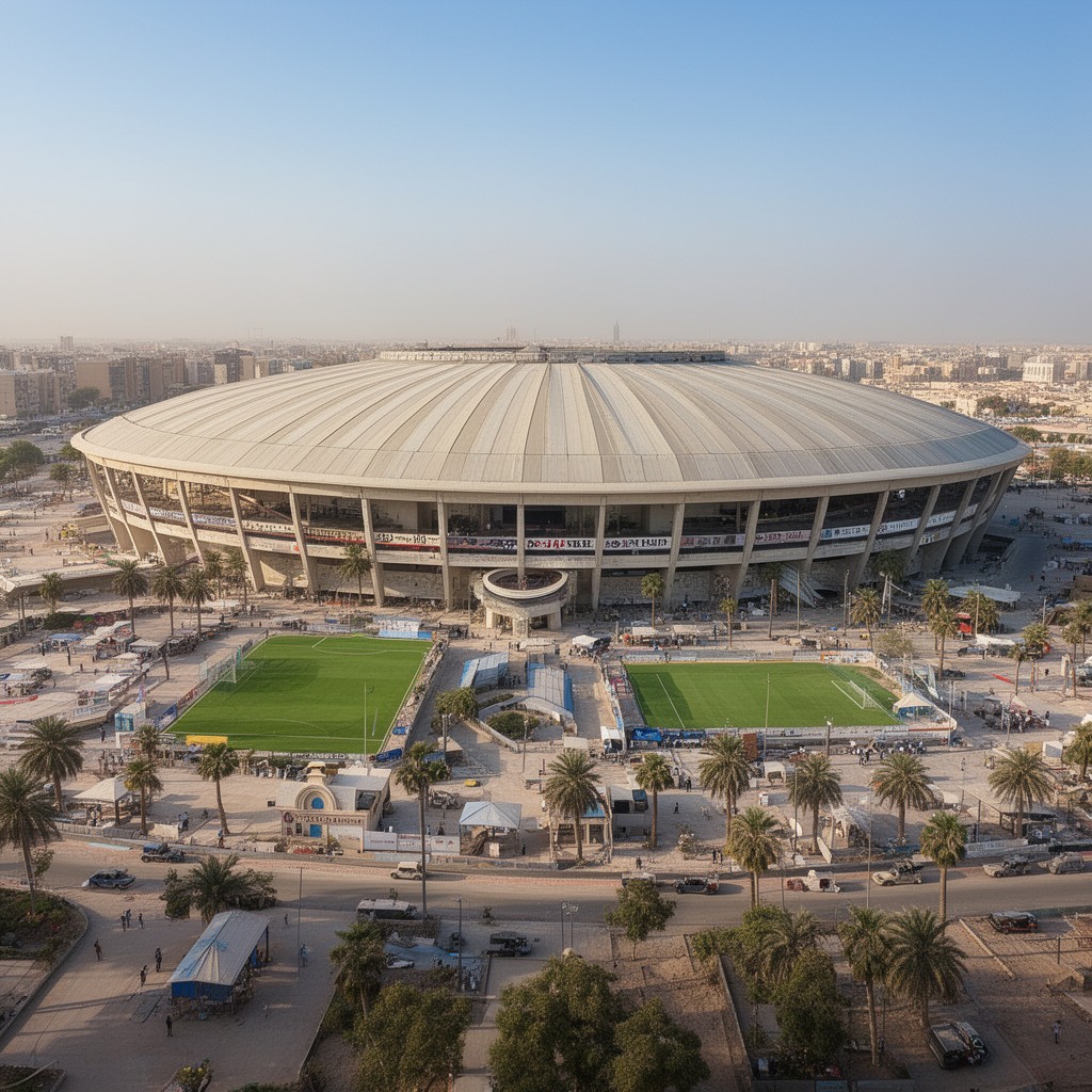 AI-generated illustration of Rashid Stadium