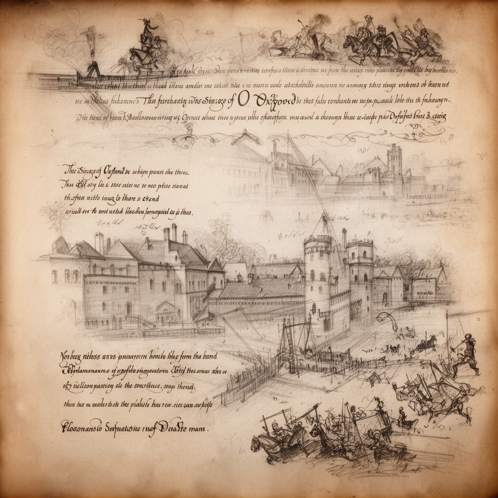 AI-generated illustration of Siege of Oxford
