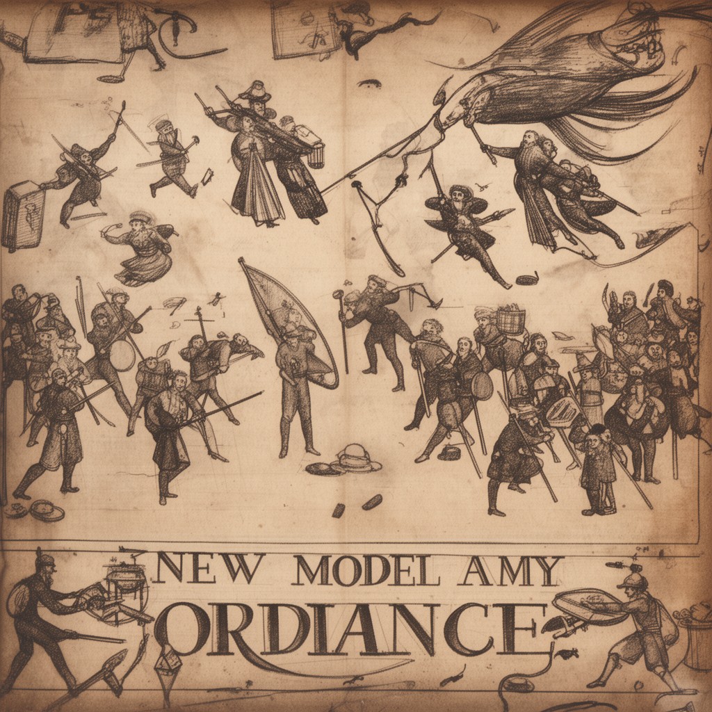 AI-generated illustration of New Model Army Ordinance