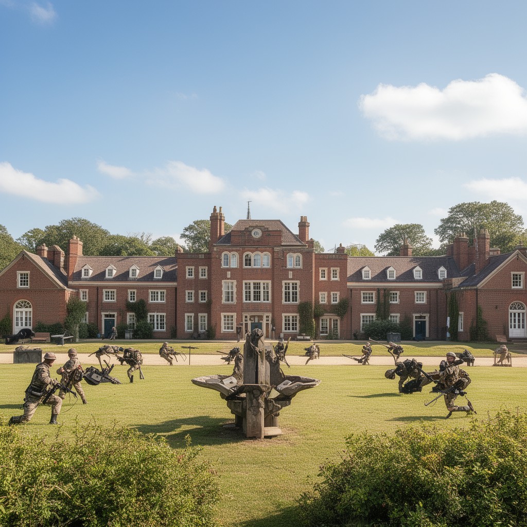 AI-generated illustration of Headquarters 1st (United Kingdom) Division (elements)