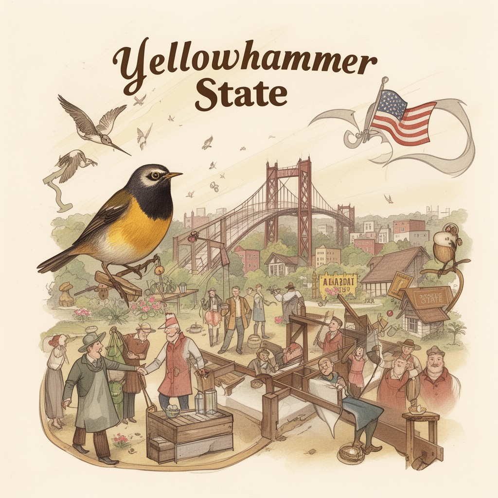 AI-generated illustration of Yellowhammer State