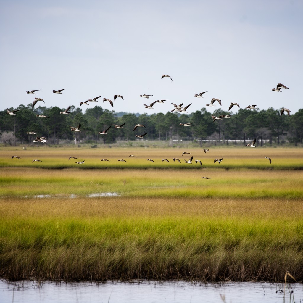 AI-generated illustration of Bon Secour National Wildlife Refuge