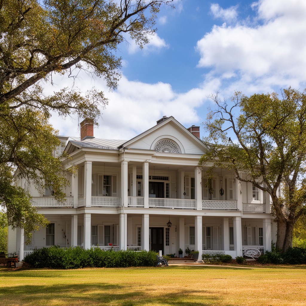 AI-generated illustration of First White House of the Confederacy