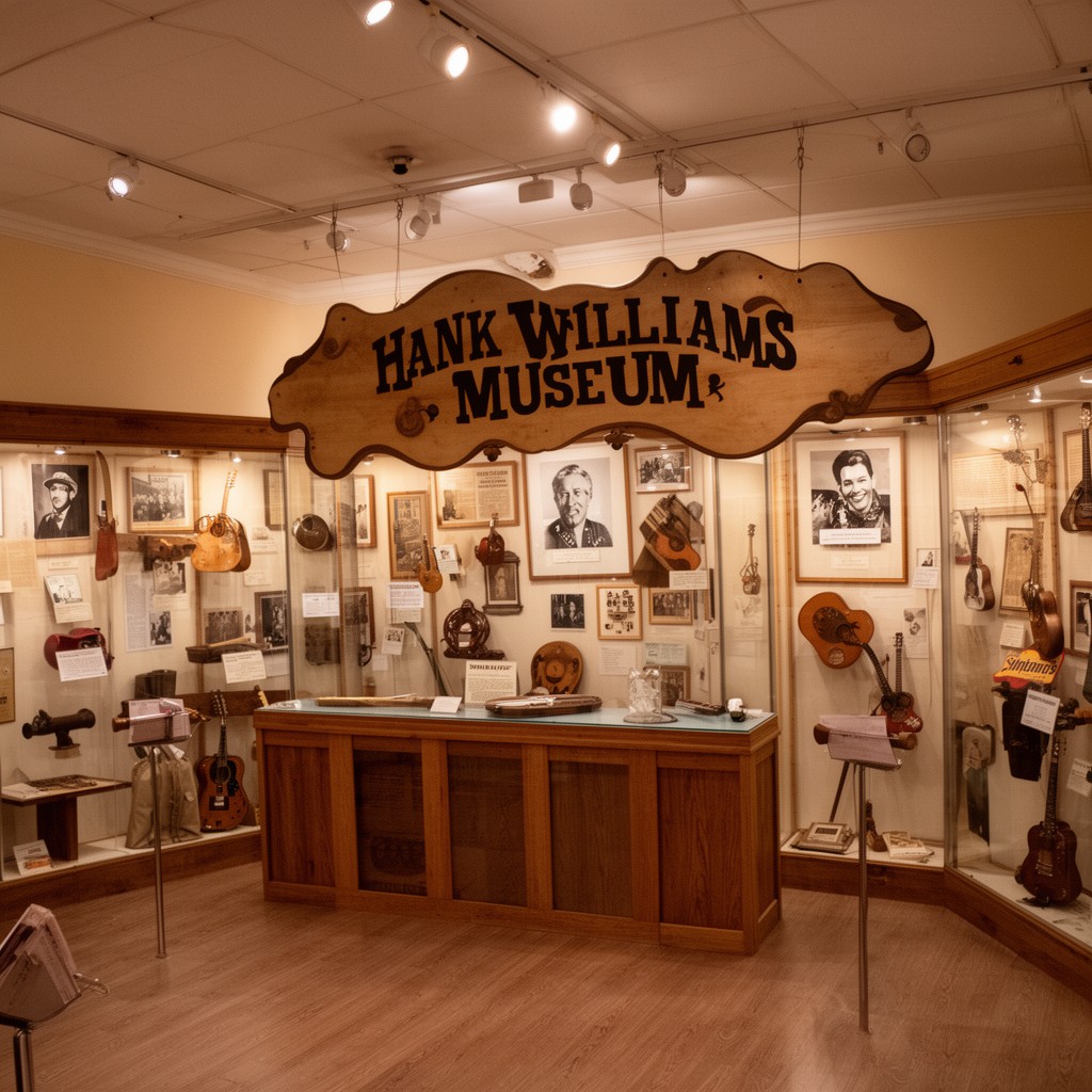 AI-generated illustration of Hank Williams Museum
