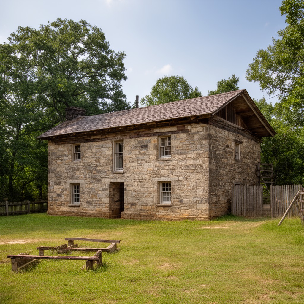 AI-generated illustration of Fort Mitchell Historic Site