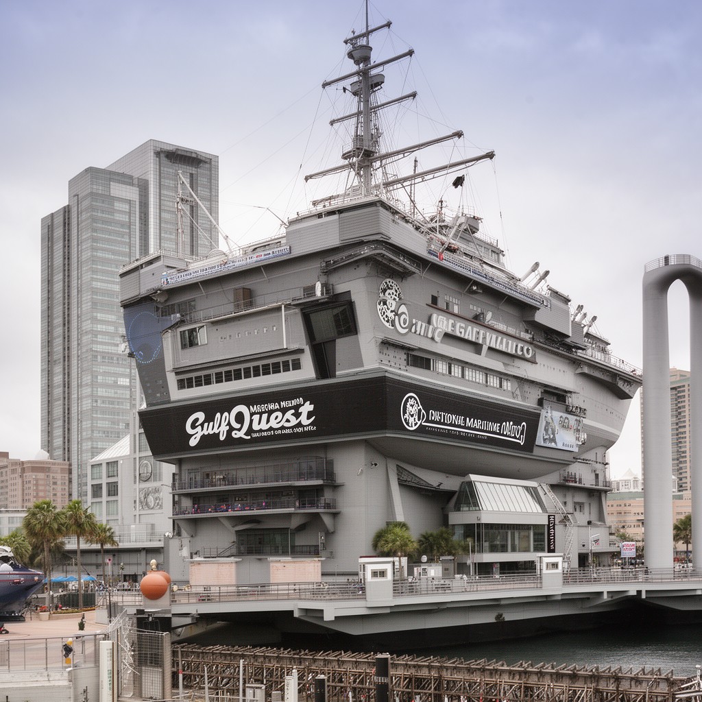 AI-generated illustration of GulfQuest National Maritime Museum of the Gulf of Mexico