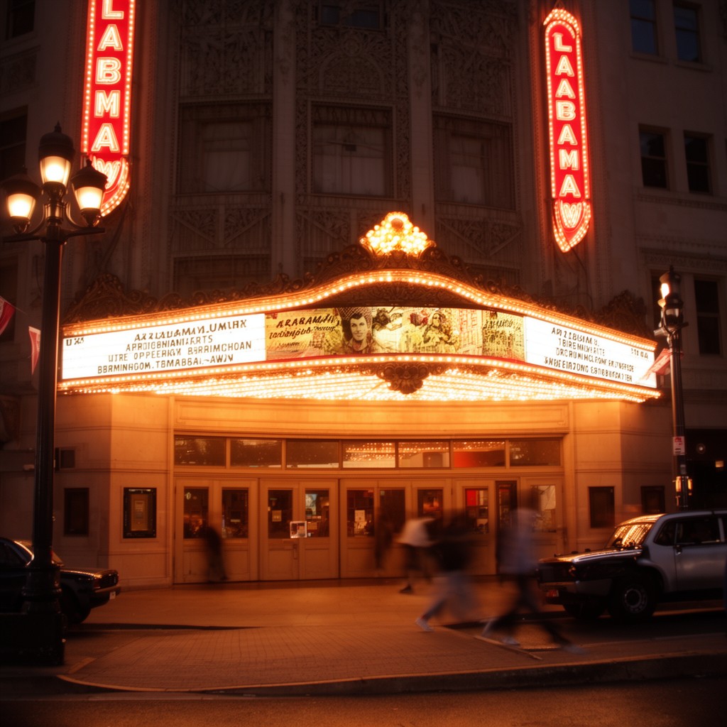 AI-generated illustration of Alabama Theatre