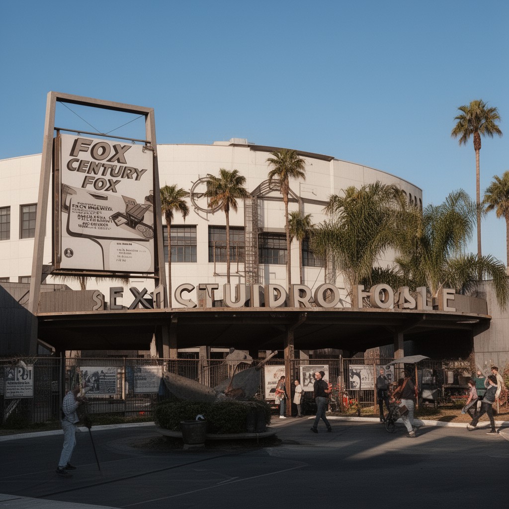 AI-generated illustration of Fox Studio Lot