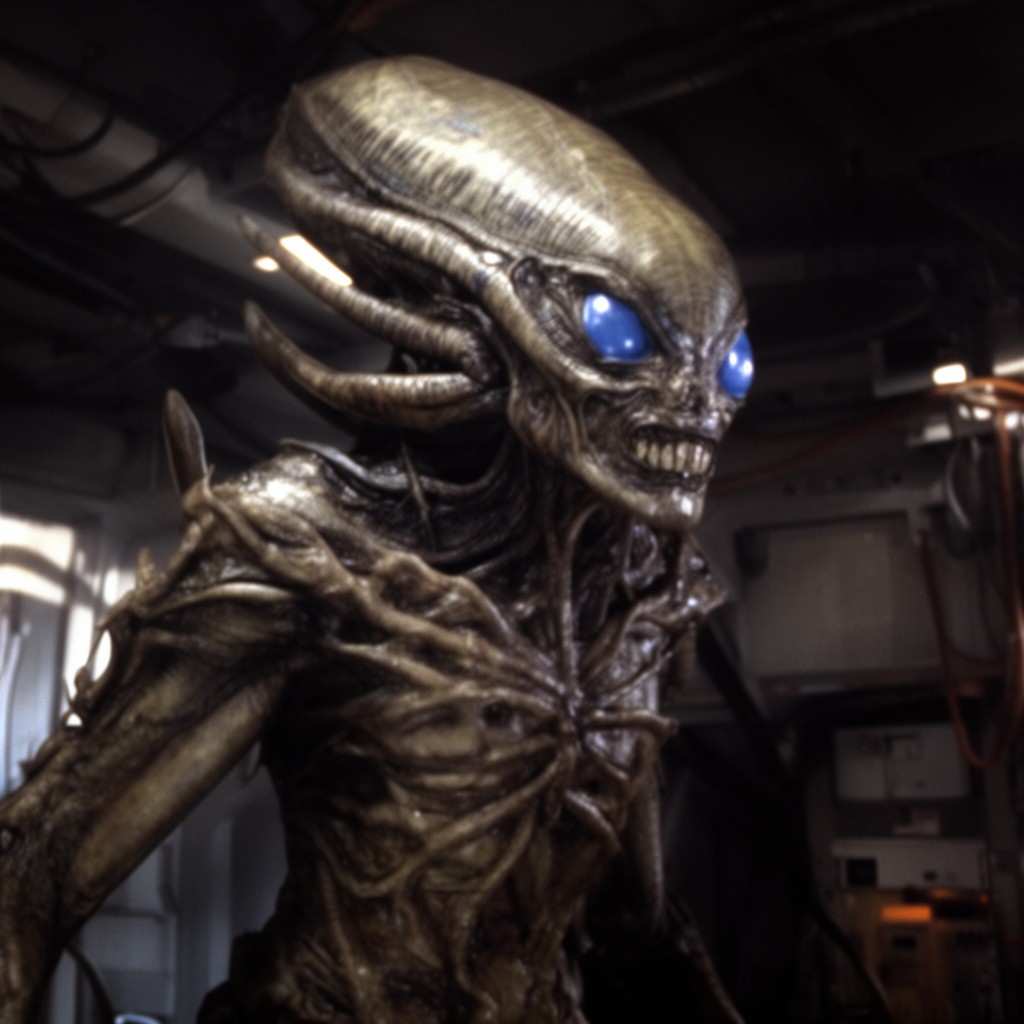 AI-generated illustration of Alien (1979 film)